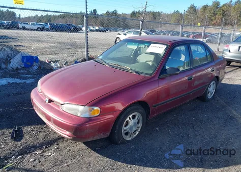 2000 Chevrolet Prizm Lsi from USA, damaged, VIN 1Y1SK5282YZ413446